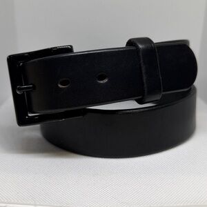 HANKS Belts "The Everyday" Sleek Black Leather Belt for Men